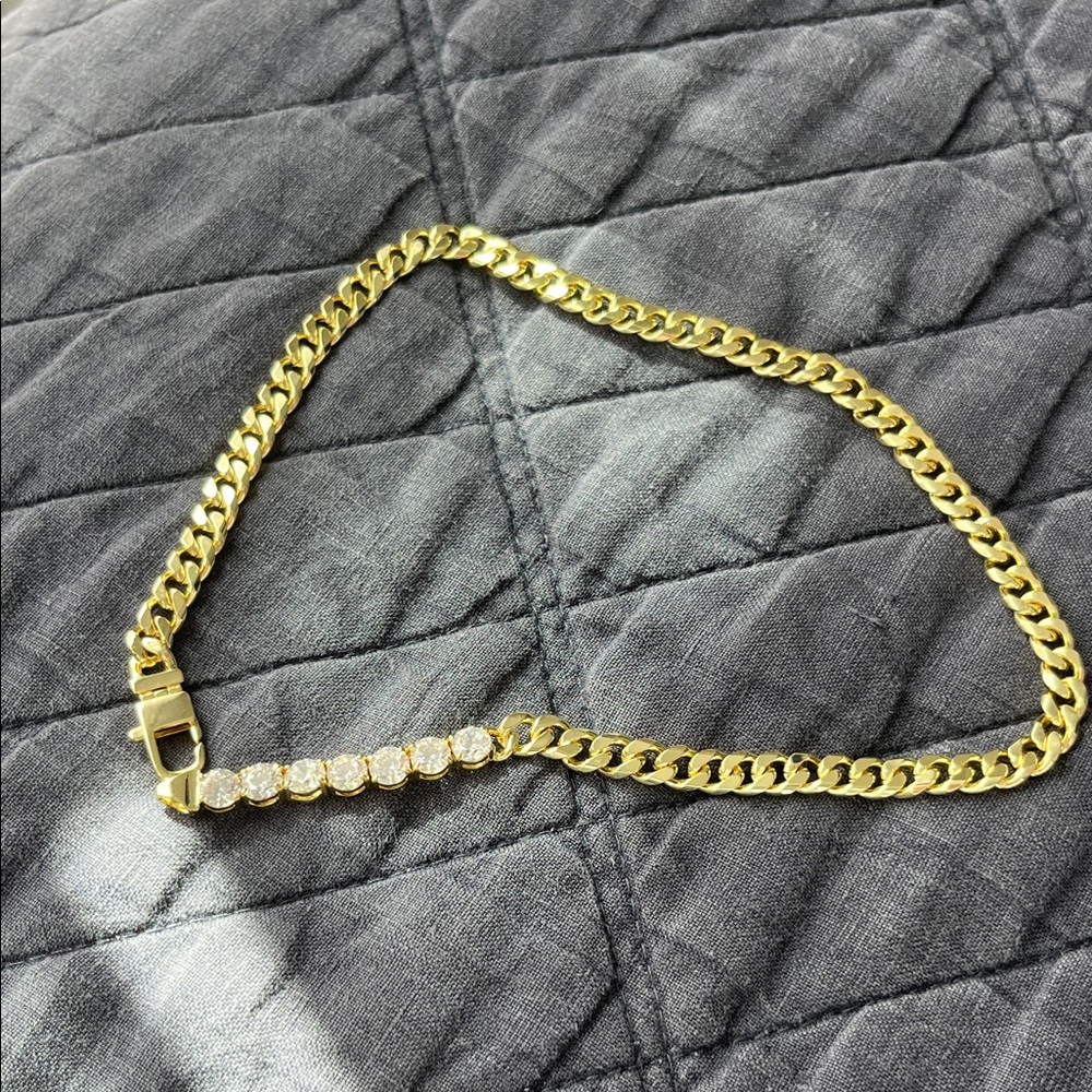 Melinda Maria Julian loves diamonds CZ necklace 16 inch